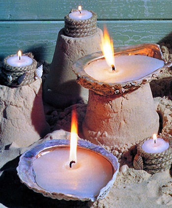 Abalone seaside candles