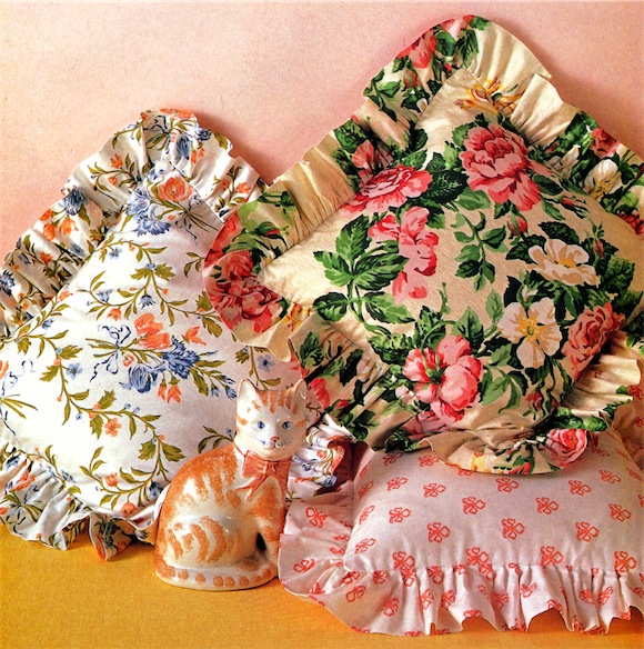 Double frilled cushions